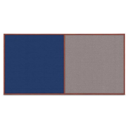 United Visual Products Enclosed Corkboard, 3 Door, 96"x48", 4" Fra, UV3413-GOLD-FORBO UV3413-GOLD-FORBO